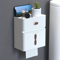 Waterproof Wall Mounted Tissue Holder for Bathroom