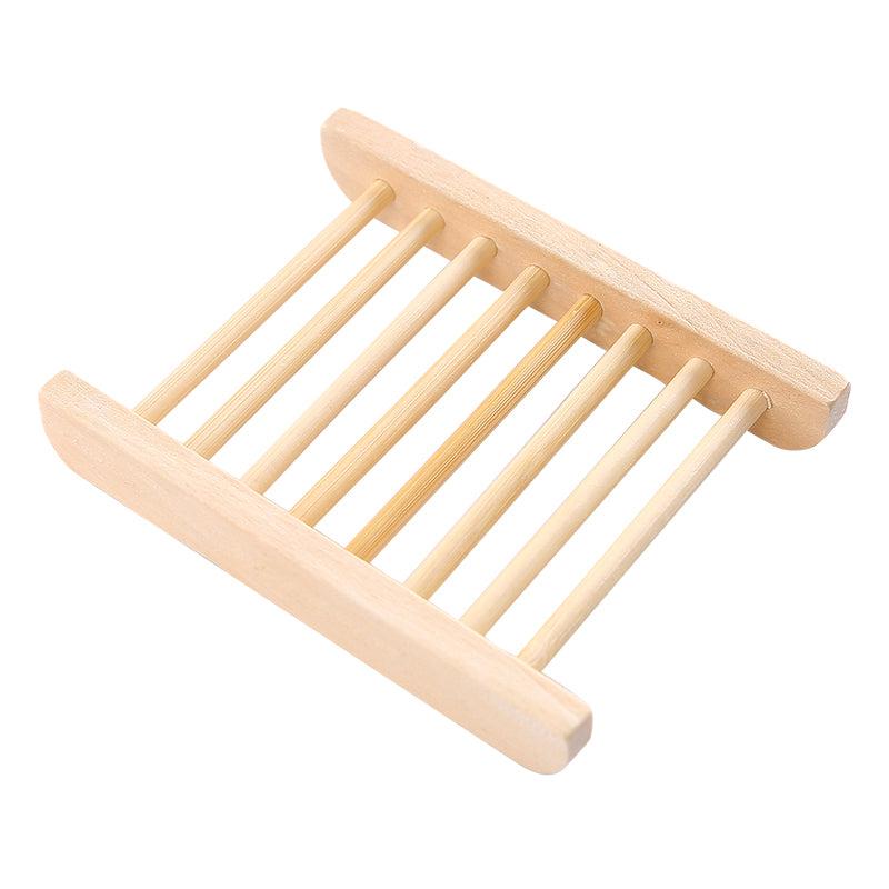 Wooden Soap Dish Drain Soap Tray Self Draining Soap Holder Soap Rack Bathroom
