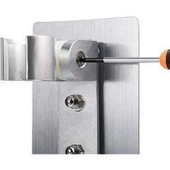 Adjustable Wall Mounted Shower Head Holder with 2 Hanger Hooks
