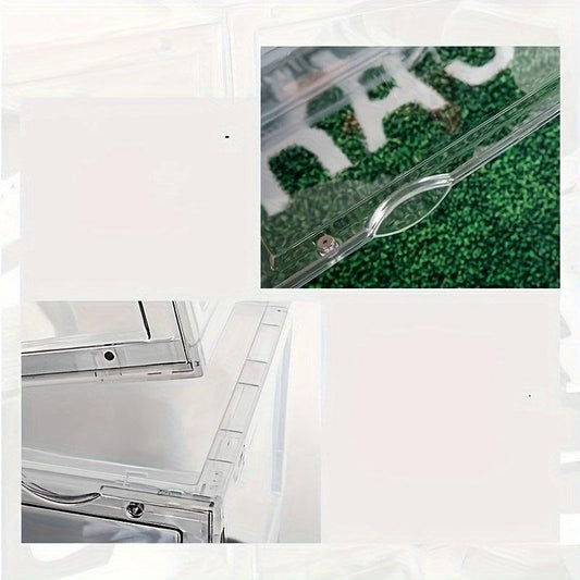 Stackable Clear Shoe Storage Box Organizer Drawer Dust-proof