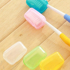 Portable Toothbrush Head Covers Travel Protector Solid Cap Plastic Caps