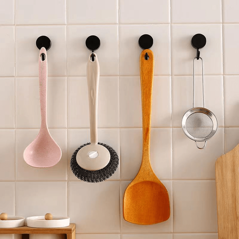 10pcs Self Adhesive Wall Hook Towel Hanger Hooks Home Storage Accessories