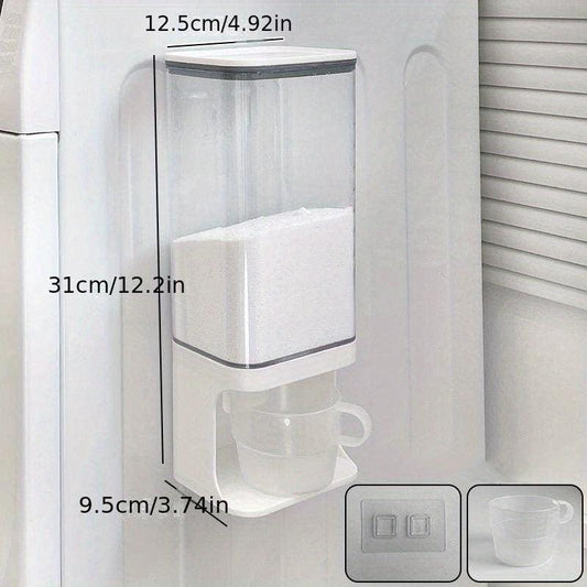 Laundry Detergent Dispenser Wall Mounted Storage Box