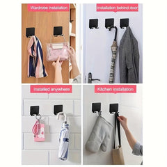 Wall Mounted Towel Hook Shaver Storage Rack Key Rack Bathroom Accessories