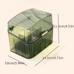 Desktop Lipstick Storage Box Dustproof Cosmetics Organizer with Cover