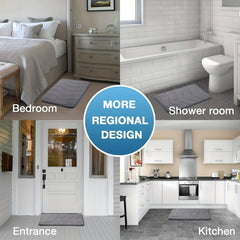 Memory Foam Bath Rug Absorbent Anti Slip Mat Soft Comfortable Floor Rug Mat