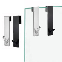Stainless Steel Shower Door Rear Hook Towel Rack