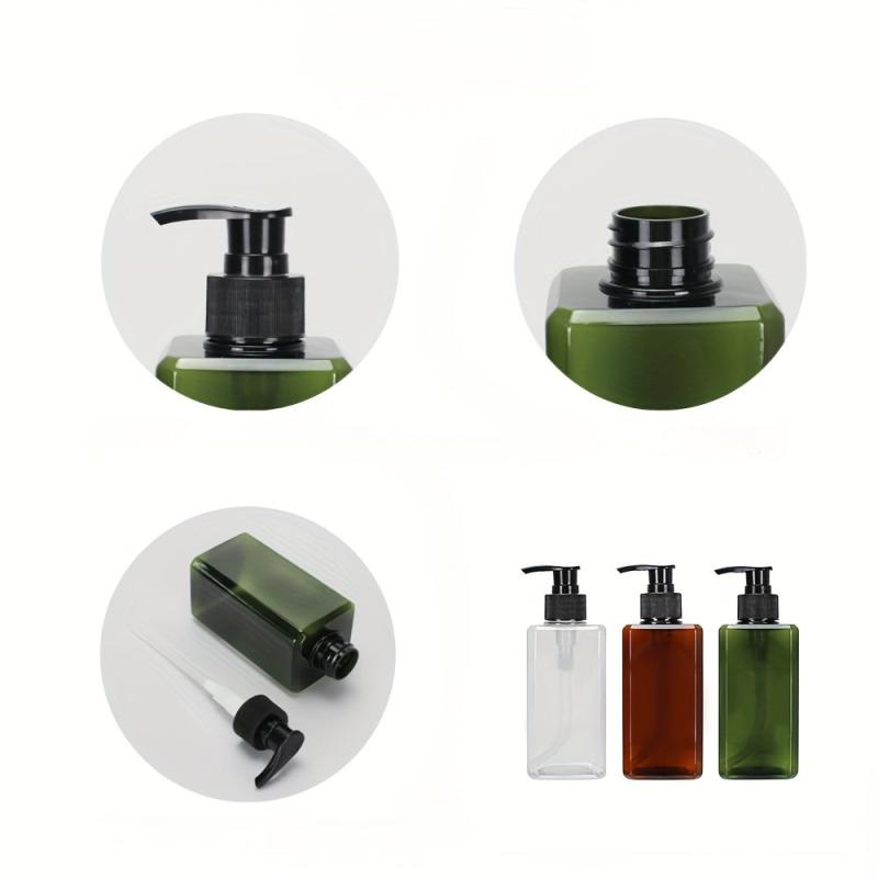 300ml Square Soap Dispenser Bathroom Pump Lotion Bottle
