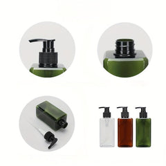 300ml Square Soap Dispenser Bathroom Pump Lotion Bottle