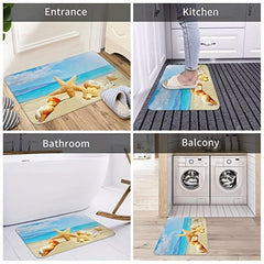 Octopus & Skull Bath Rug Microfiber Non Slip Soft Door Carpet