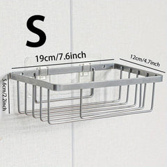 Wall Mounted Bathroom Storage Rack Hanging Shelf Organizer