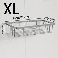 Wall Mounted Bathroom Storage Rack Hanging Shelf Organizer