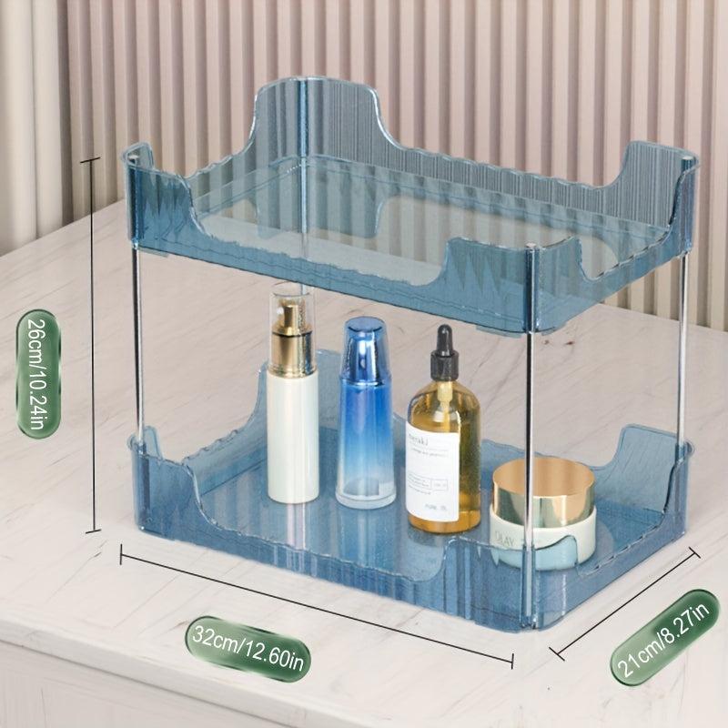 2-Tier Storage Rack Cosmetics Tray Bathroom Storage Shelf