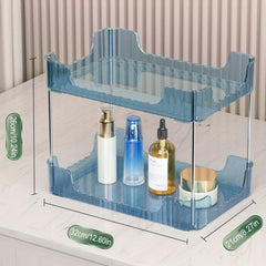 2-Tier Storage Rack Cosmetics Tray Bathroom Storage Shelf