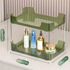 2-Tier Storage Rack Cosmetics Tray Bathroom Storage Shelf