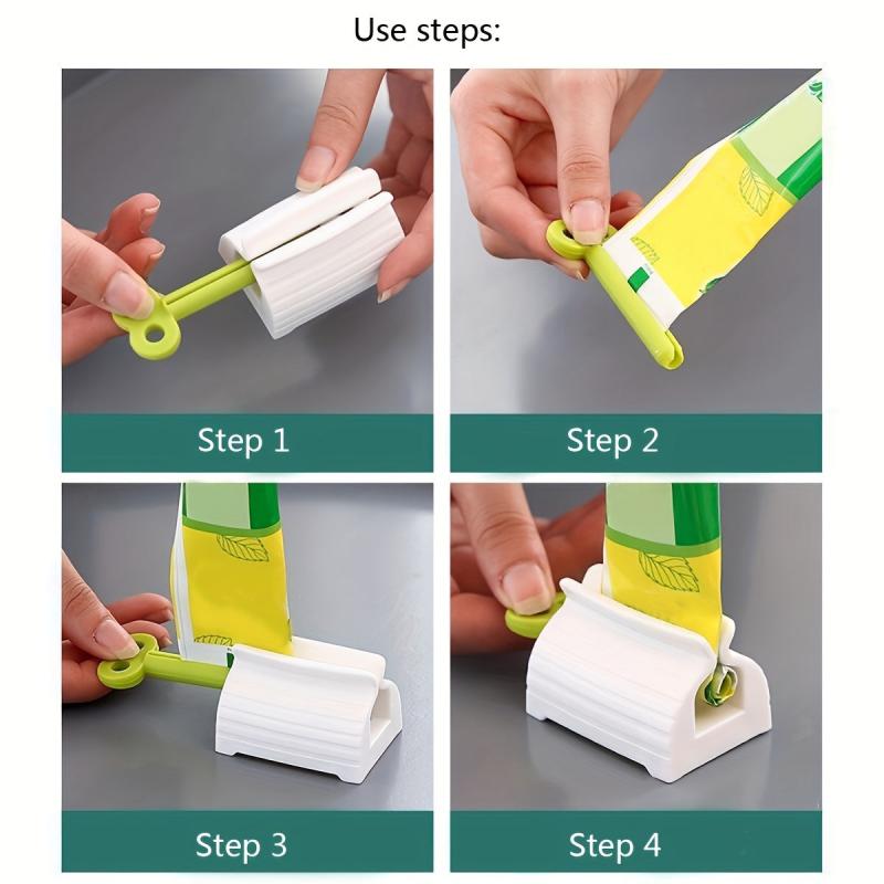 Kids Toothpaste Squeezer Manual Rotating Clip