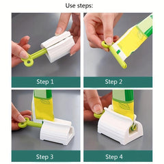 Kids Toothpaste Squeezer Manual Rotating Clip