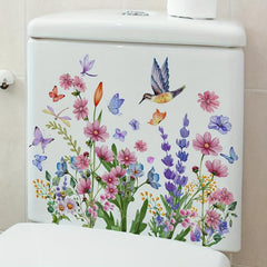 Butterfly Dragonfly Bird Flower Leaf Wall Sticker
