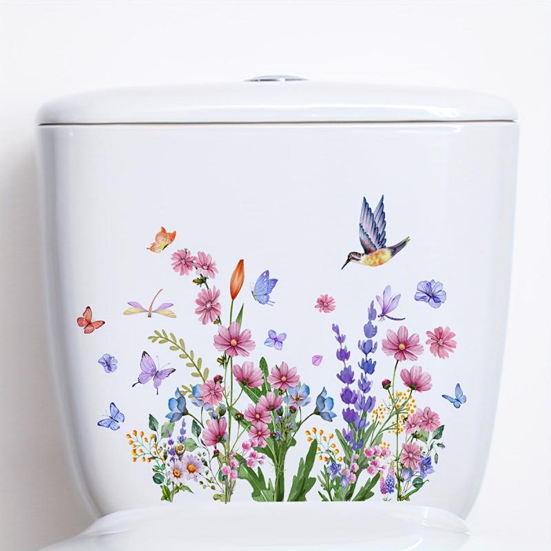 Butterfly Dragonfly Bird Flower Leaf Wall Sticker