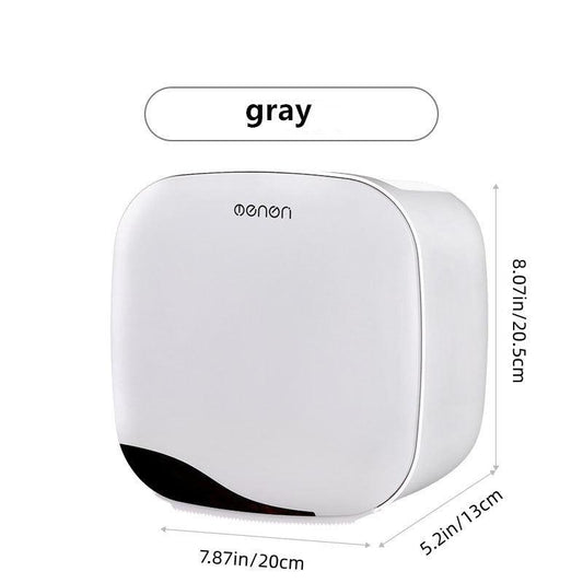 Functional Wall Mounted Toilet Paper Box with Storage