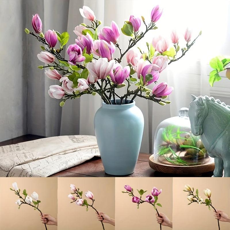 Artificial Magnolia Simulation Flower Living Room Entryway Table Decor