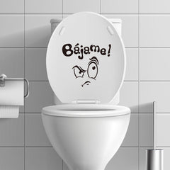 Funny Toilet Sticker Waterproof Vinyl 3D Wall Decal