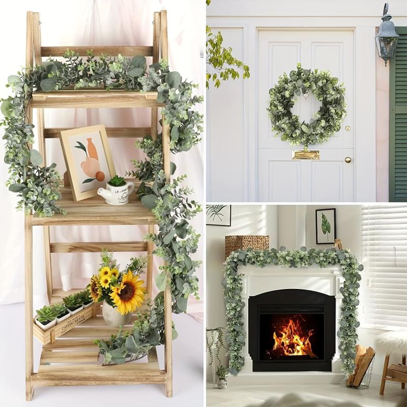Eucalyptus Rattan Wreath - Ideal for Weddings & Home Decor