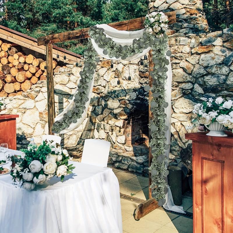 Eucalyptus Rattan Wreath - Ideal for Weddings & Home Decor