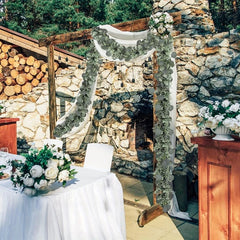 Eucalyptus Rattan Wreath - Ideal for Weddings & Home Decor