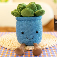 Succulent Potted Plant Decoration & Plush Toy Doll
