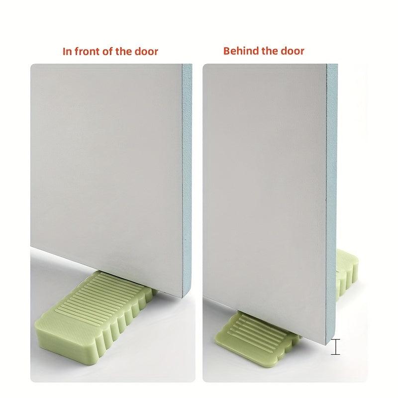 1pc Silicone Door Stopper Shock Absorbent Block Wedge Doorstops