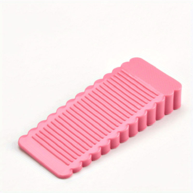 1pc Silicone Door Stopper Shock Absorbent Block Wedge Doorstops