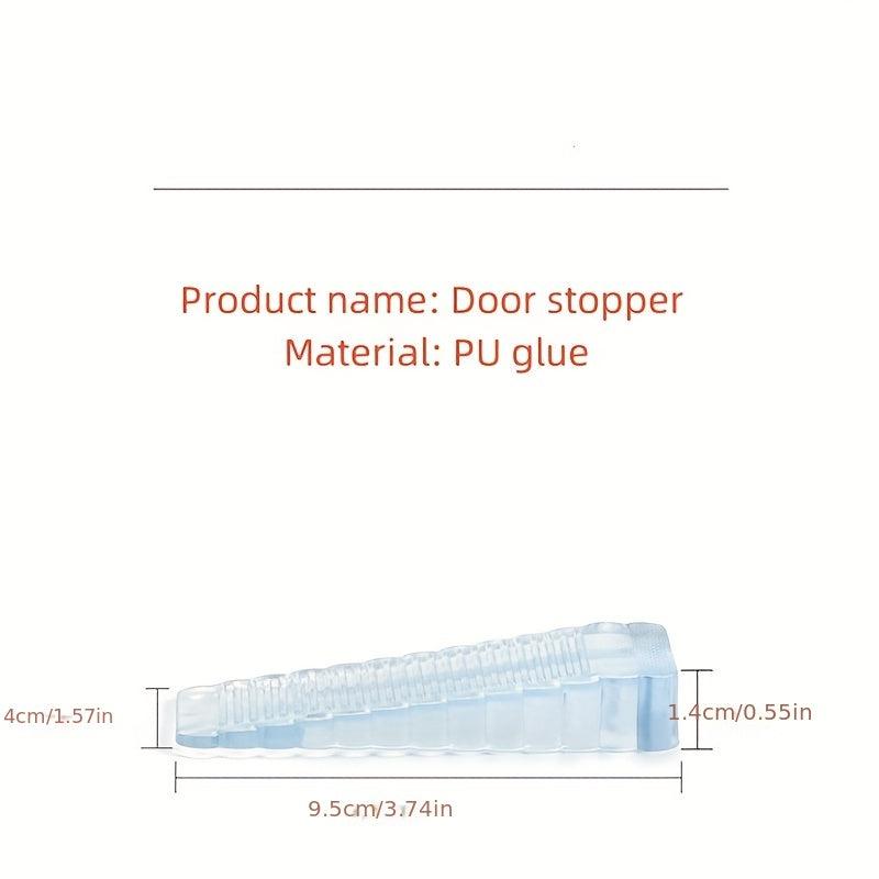 1pc Silicone Door Stopper Shock Absorbent Block Wedge Doorstops