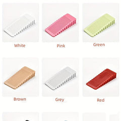 1pc Silicone Door Stopper Shock Absorbent Block Wedge Doorstops