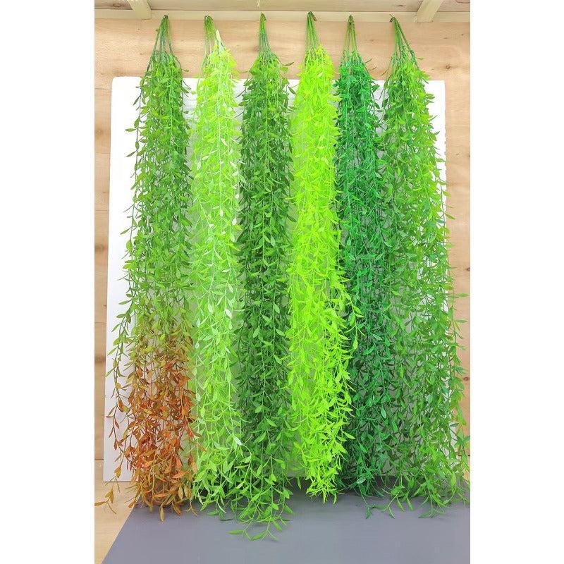 5pcs River Dragon Vine Artificial Green Weeping Willow Wall Hanging