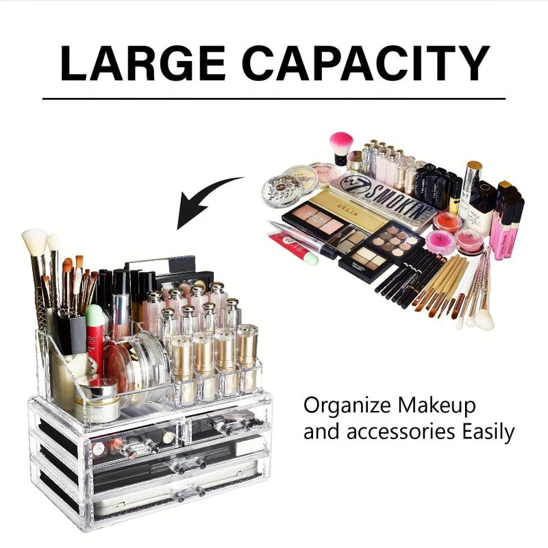 Clear Acrylic Desktop Cosmetic Storage Box with Drawer