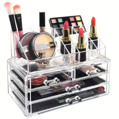 Clear Acrylic Desktop Cosmetic Storage Box with Drawer