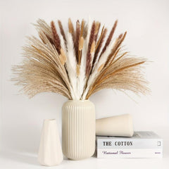 120pcs Dried Reed Decorations Bohemian Wedding Party Decoration