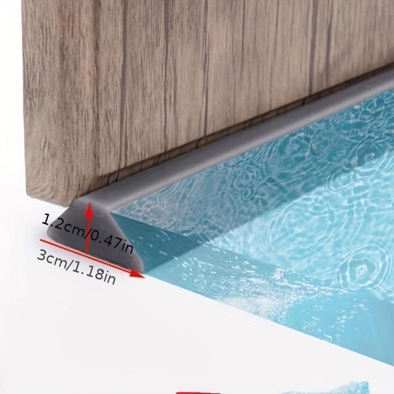 1M Bathroom Splash Guard Water Stopper Shower Threshold Dam