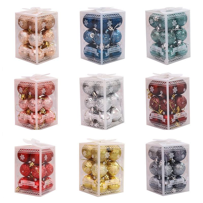12pcs Christmas Tree Decorations Baubles Wedding Ornament