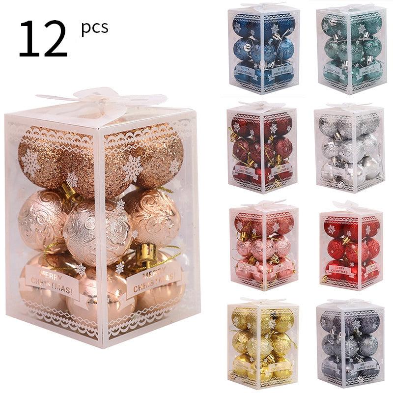12pcs Christmas Tree Decorations Baubles Wedding Ornament