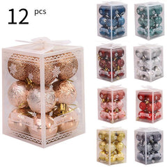 12pcs Christmas Tree Decorations Baubles Wedding Ornament