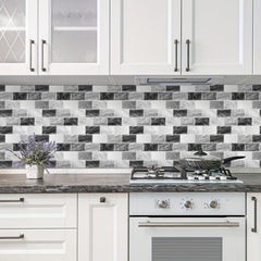 Retro Marble Pattern Tile Stickers, Matte PVC, Waterproof, Non-slip, Renovation