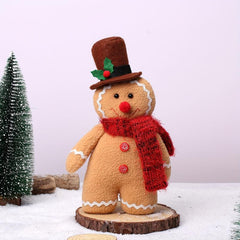 Gingerbread Man Doll Ornament Rag Doll Holiday Party Decor