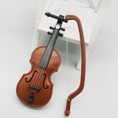 Violin Dollhouse Toy Scene Shooting Model Doll House Accessories