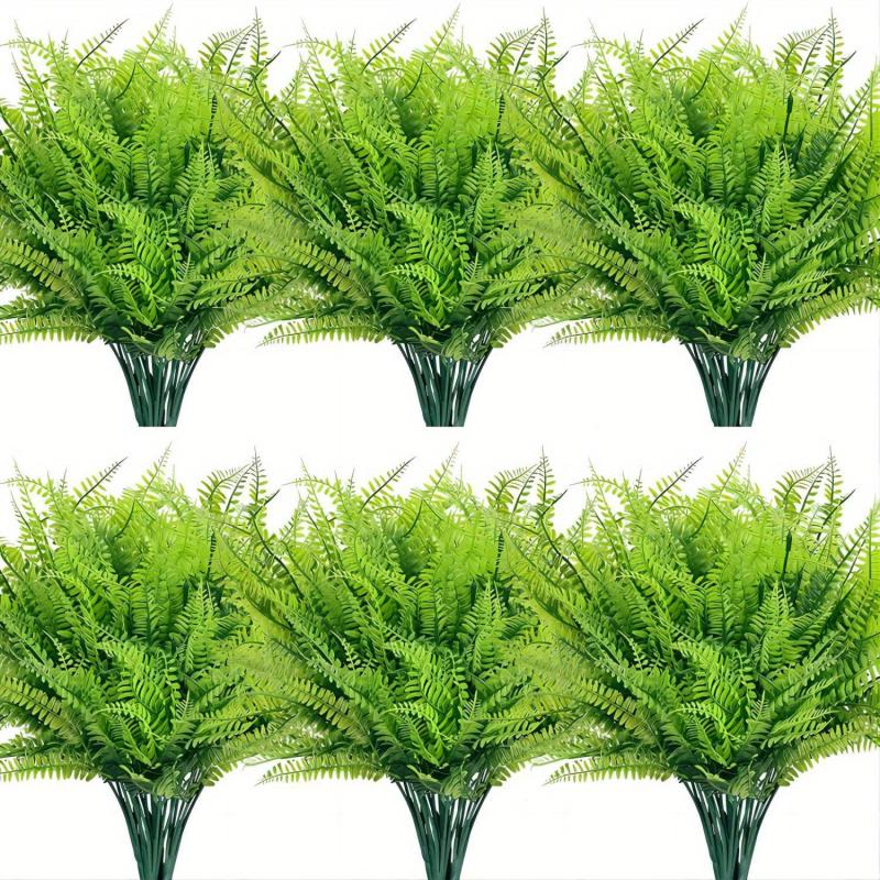 4pcs Artificial Boston Fern Plants for Home Decor