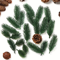 8cm Artificial Pine Branches Christmas Green Plants Pine Needles Branches Garl