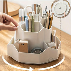 Rotating Pen Holder 360 Degrees Large Capacity Storage Box