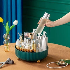 Plastic Rotating Storage Organizer Desktop Tray Kitchen Container