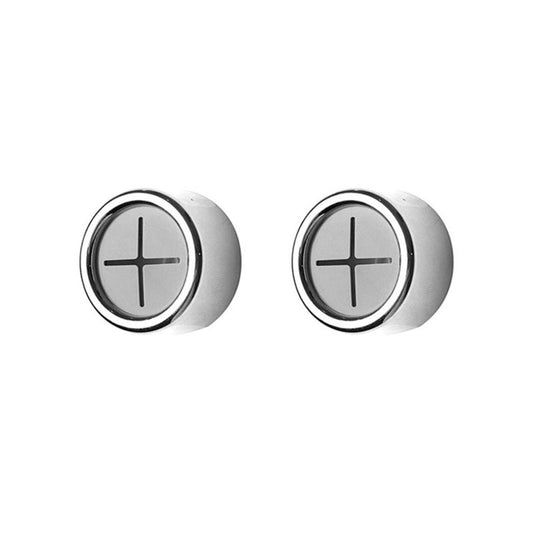 2pcs Self Adhesive Push Towel Hooks for Bathroom - No Drilling Required